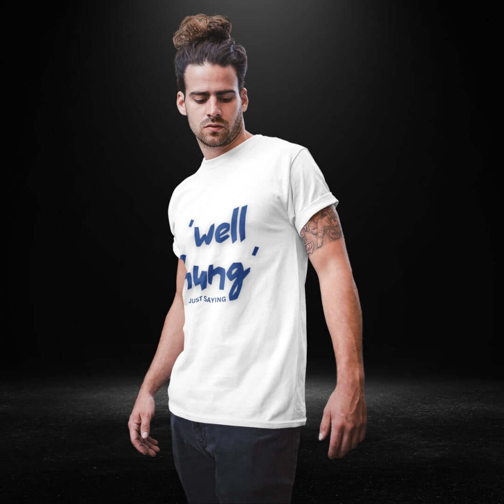 Well Hung White Tee - Bite Me Now