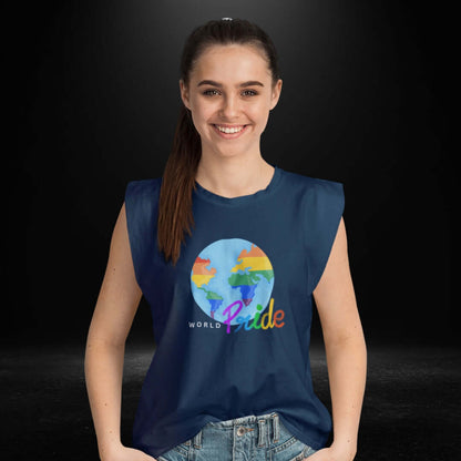 World Pride Navy Tank - Bite Me Now