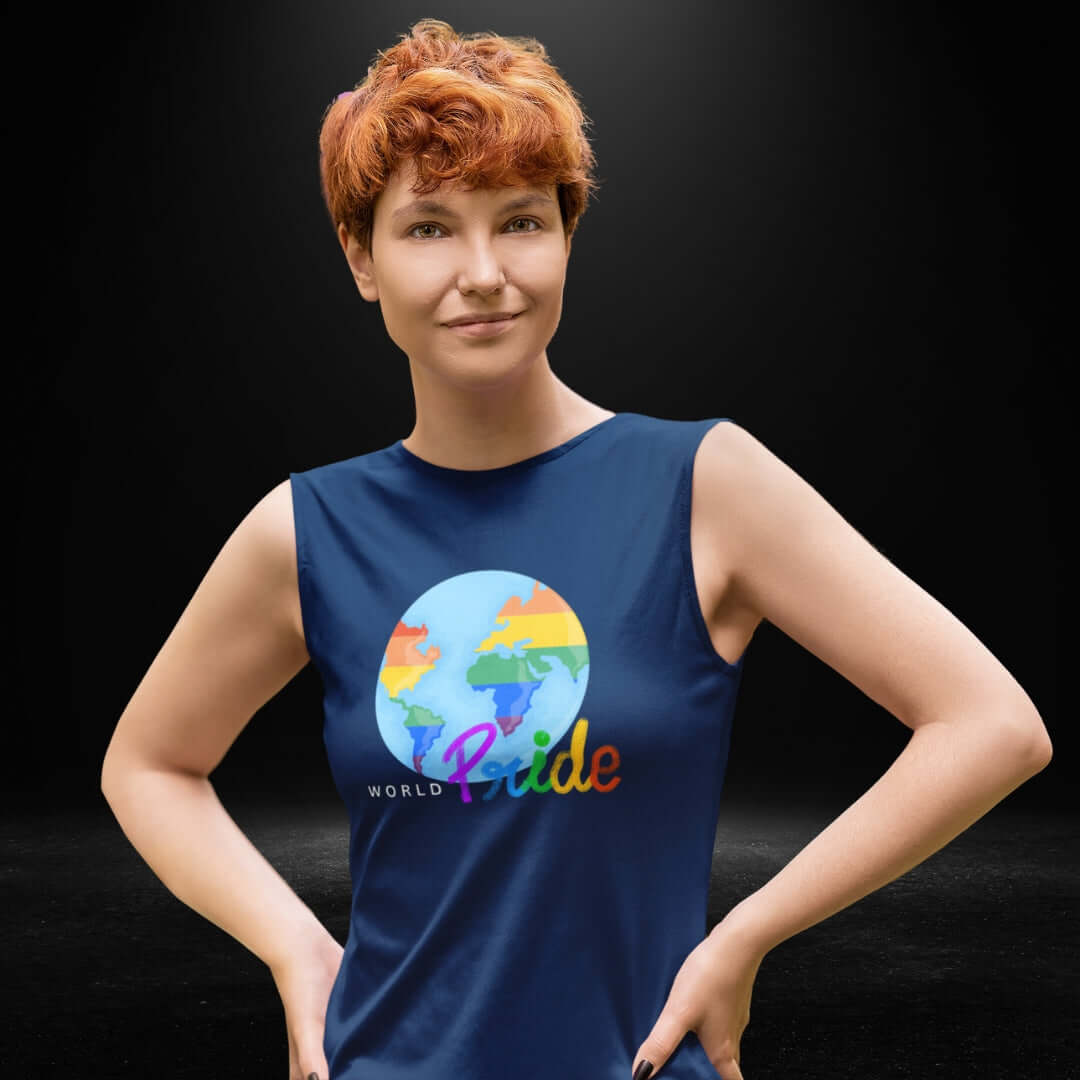 World Pride Navy Tank - Bite Me Now