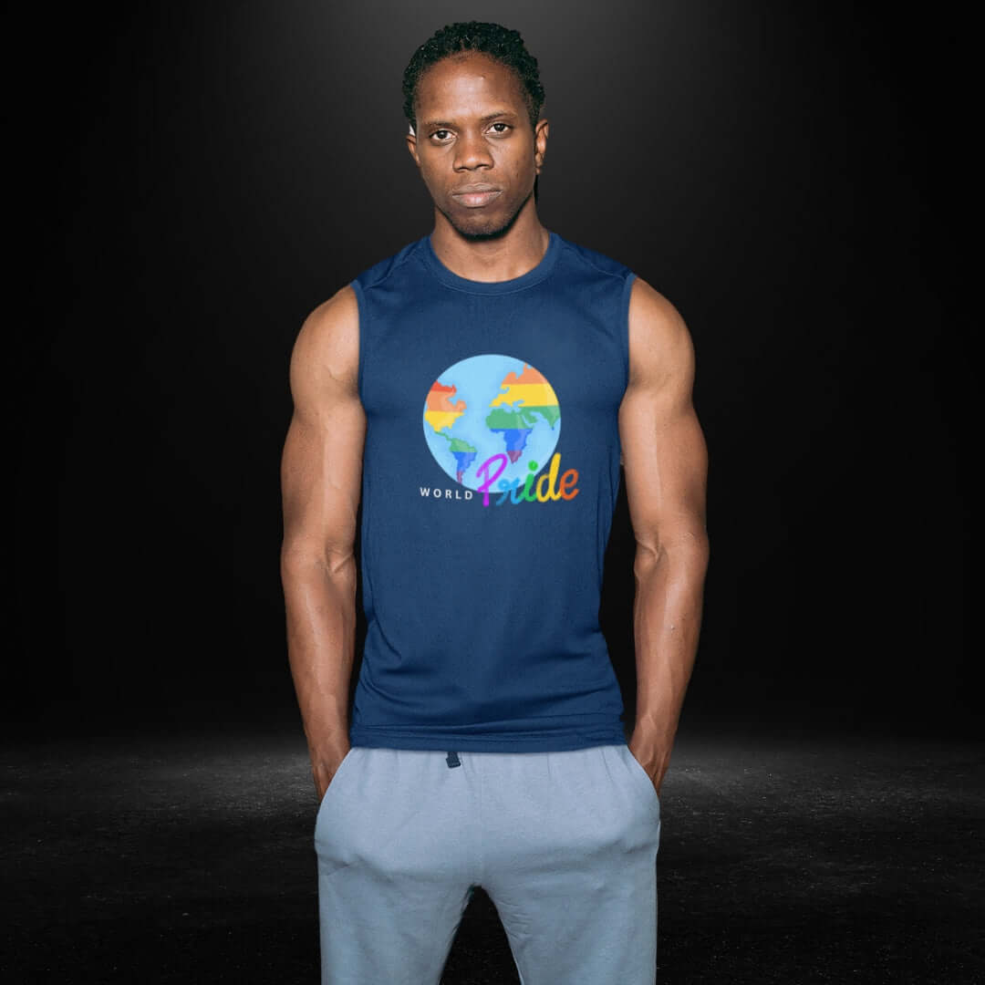 World Pride Navy Tank - Bite Me Now