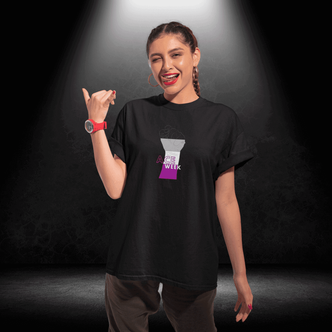 LGBTQ+ Ace Week Tee - Ace Week Black Tee