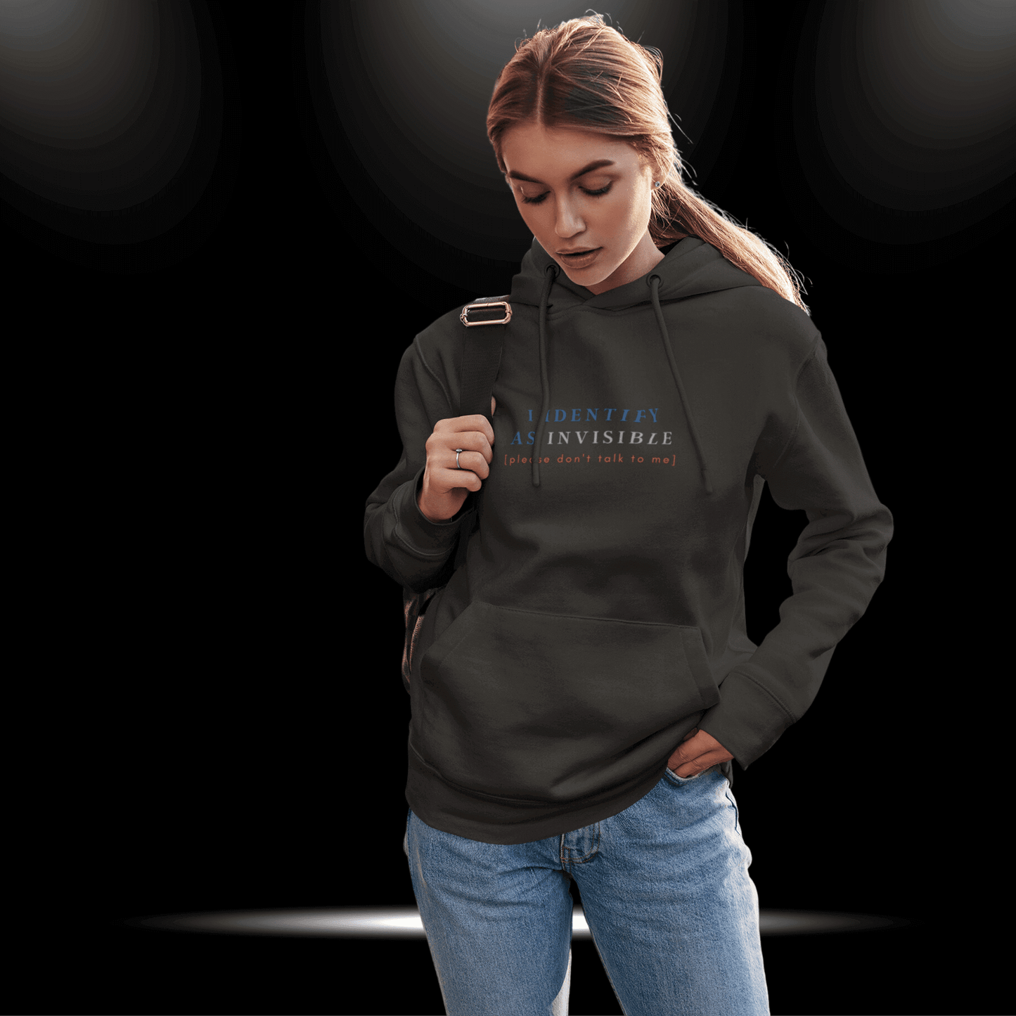 Unisex Hoodie - I identify as invisible - Bite Me Now