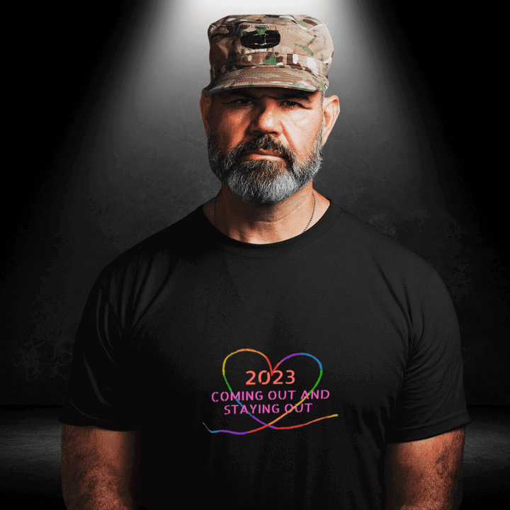 LGBTQ+ International Coming Out Day Tee - Coming Out & Staying Out BiteMeNow