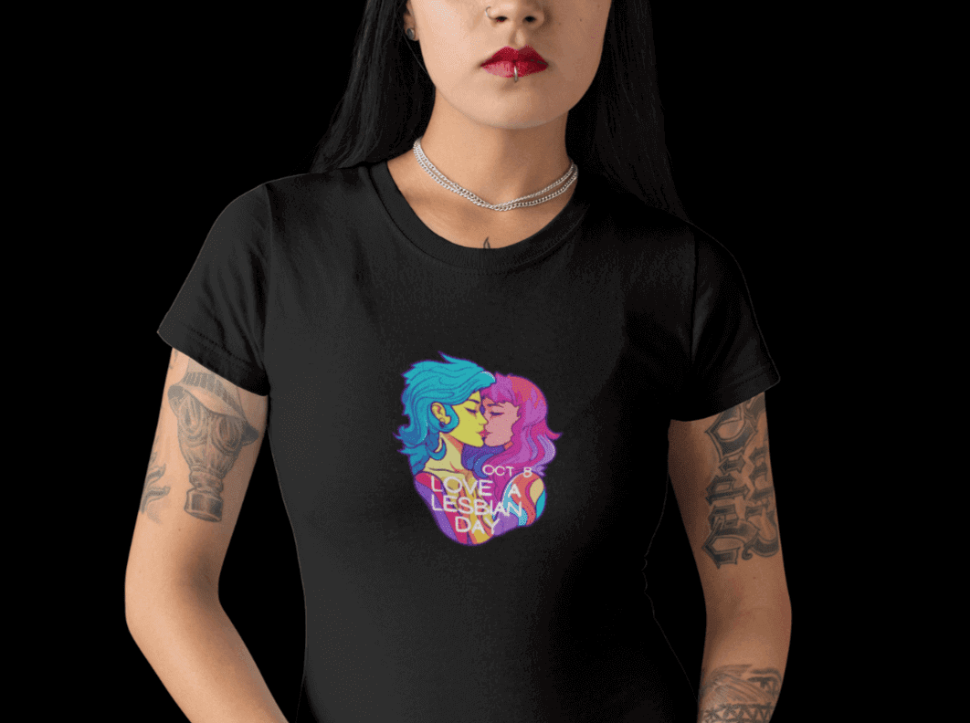 LGBTQ+ International Lesbian Day Tee - Love a Lesbian Day