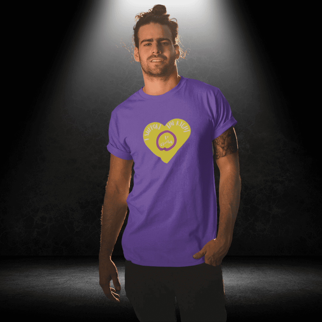 LGBTQ+ Intersex Awareness Day Tee - I Support the Right to Choose