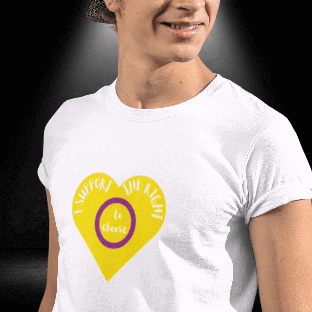LGBTQ+ Intersex Awareness Day Tee - I Support the Right to Choose