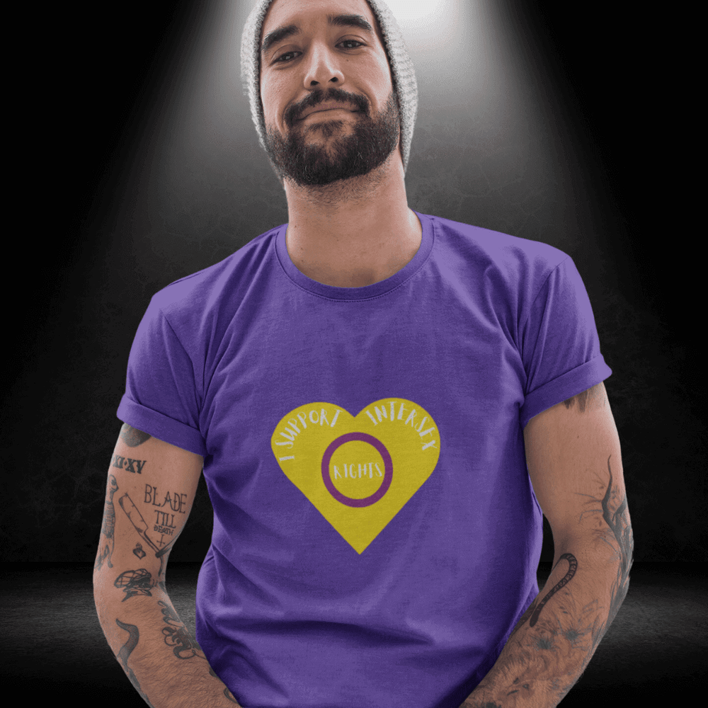 LGBTQ+ Intersex Solidarity Day Tee - I Support Intersex Rights
