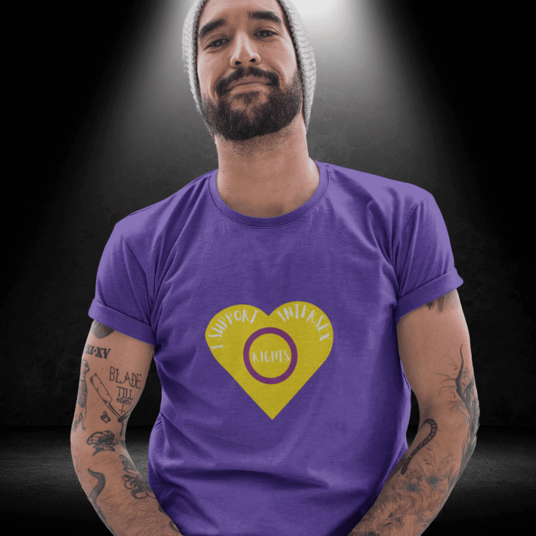 LGBTQ+ Intersex Solidarity Day Tee - I Support Intersex Rights