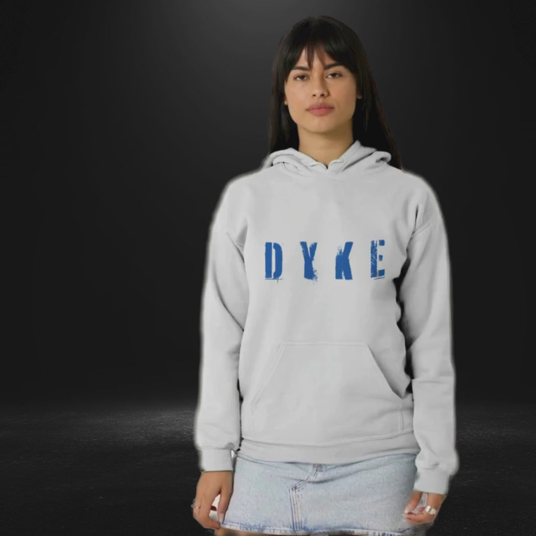 DYKE White Hoodie - Bite Me Now MP4