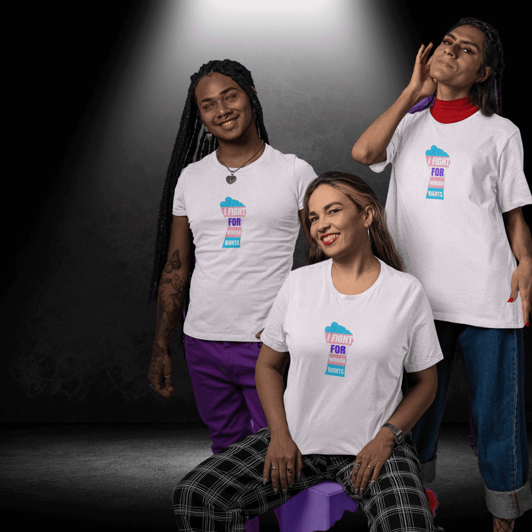 LGBTQ+ Transgender Awareness Week Tee - I Fight For Human Rights