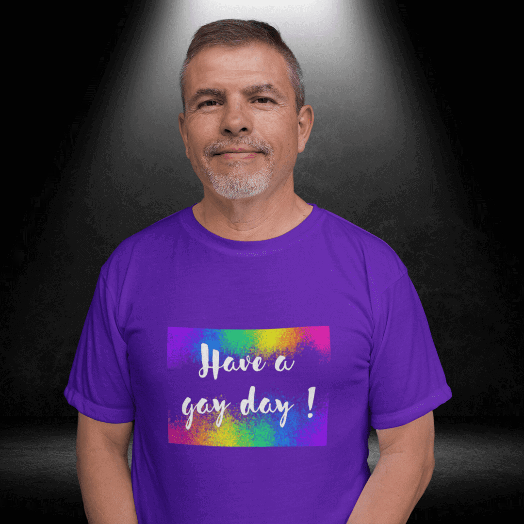 LGBTQ+ Wear it Purple Tee - Have a Gay Day - BiteMeNow