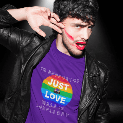 LGBTQ+ Wear it Purple Tee - Just Love - BiteMeNow