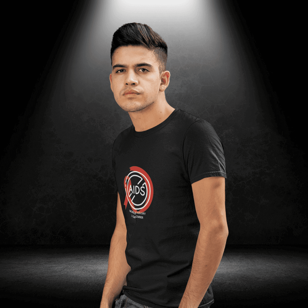 LGBTQ+ World Aids Day Black Tee - BiteMeNow