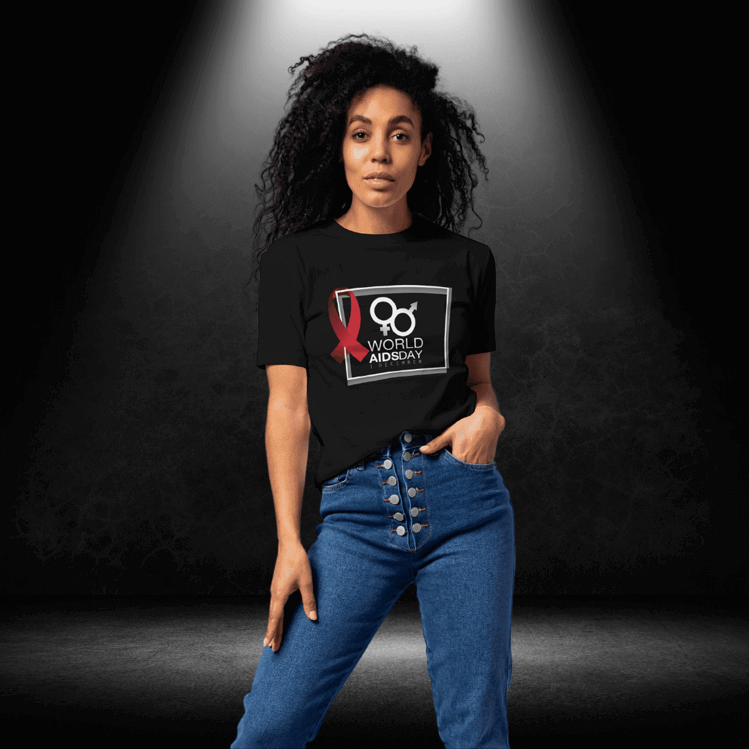 LGBTQ+ World Aids Day Black Tee - BiteMeNow