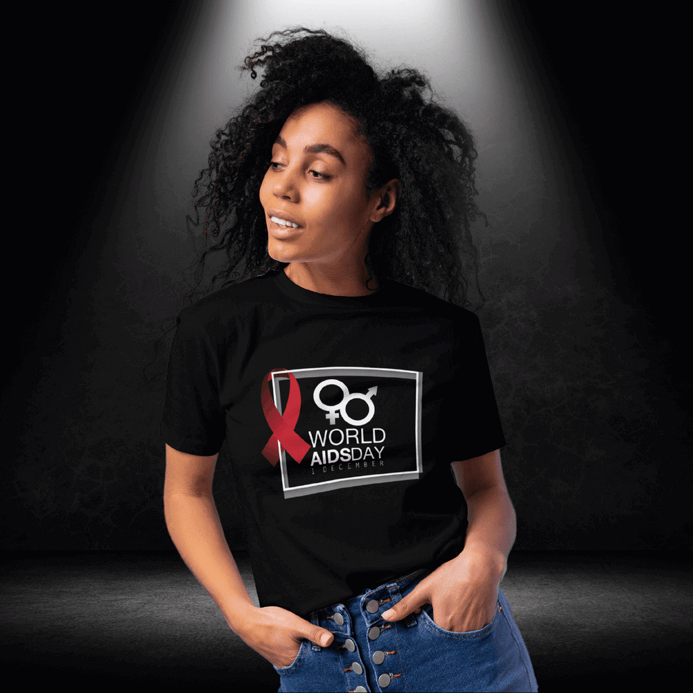 LGBTQ+ World Aids Day Black Tee - BiteMeNow